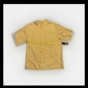 Sette Ponti casual button up yellow with graphic 089